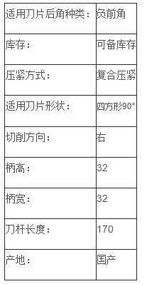 負前角外圓車刀